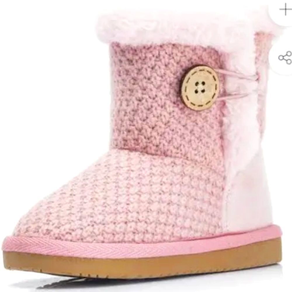 (77-3618)   Fitory Shoes Girls Knitted Snow Boots Sz 10